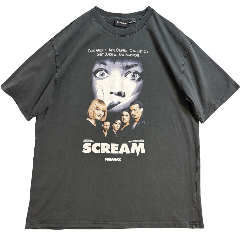 Cotton On Scream Movie Graphic T-Shirt Mens XL Faded Black Horror Film